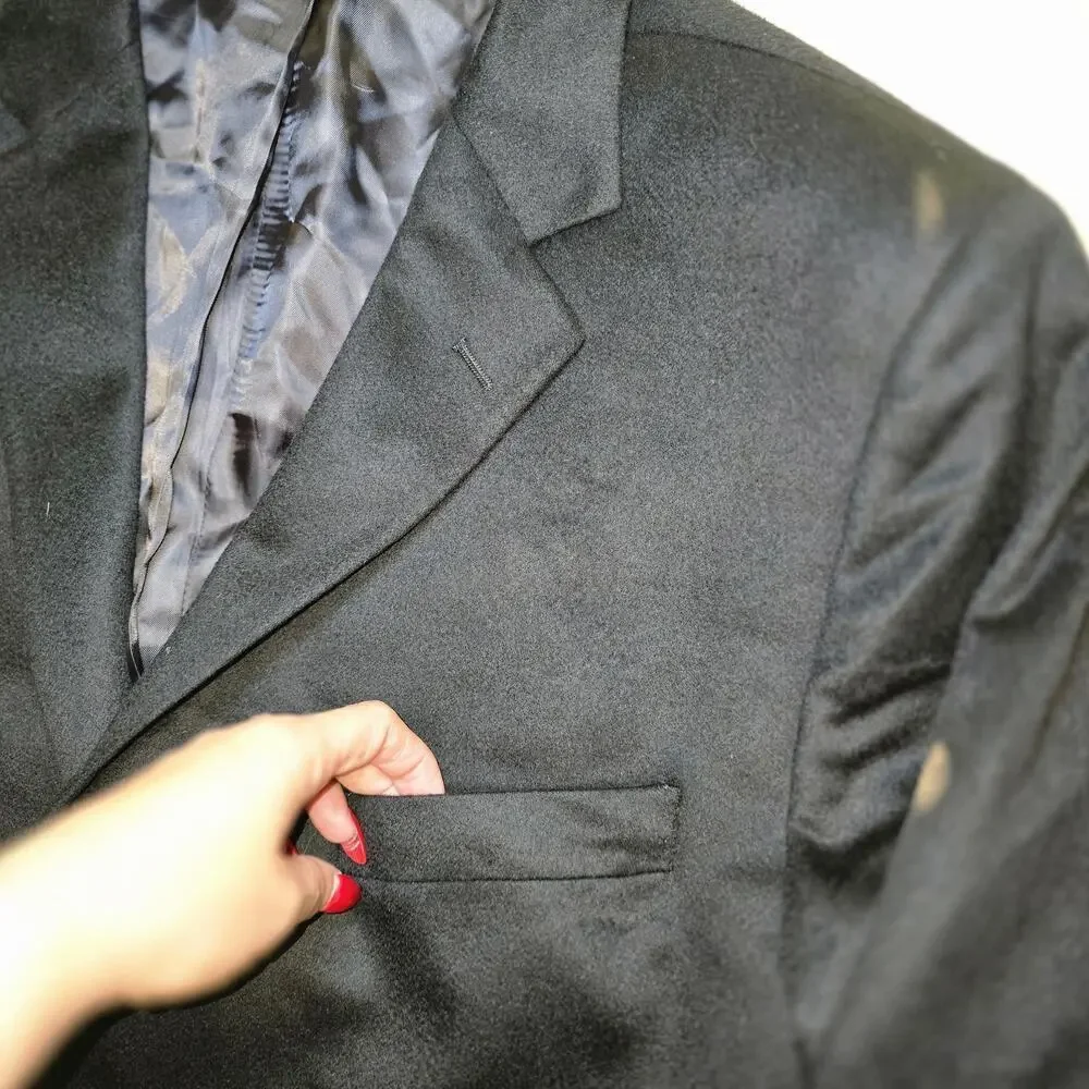 Brooks Brothers Fitzgerald Fit Blazer 48R- 100% Italian Cashmere Tollegno 1900